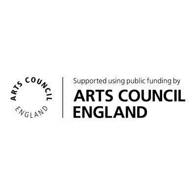 Arts Council England logo alongside the words "supported by Arts Council England"